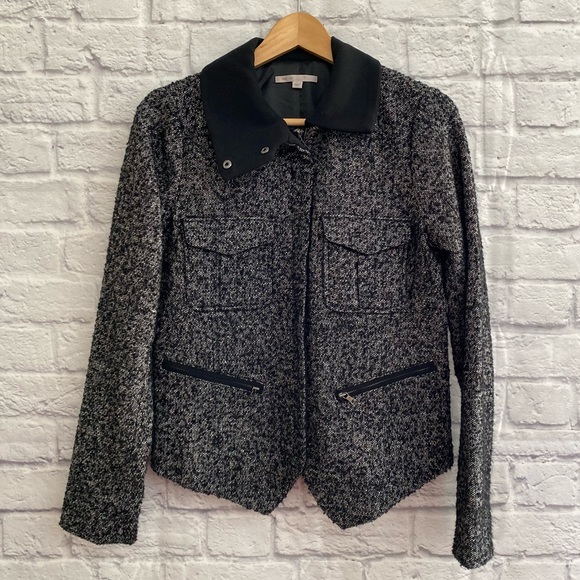GAP Jackets & Blazers - GAP Wool Blend Black Gray Jacket